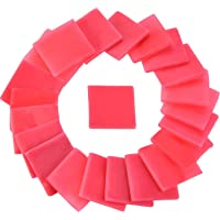 50 Piezas 2 x 2 cm de Arcilla de Pegamento de Pintura de Diamante Arcilla de Pintura de Punto de Cruz DIY- Rojo